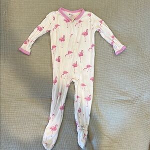 Kyte Baby Pink Flamingo Footie 🦩
